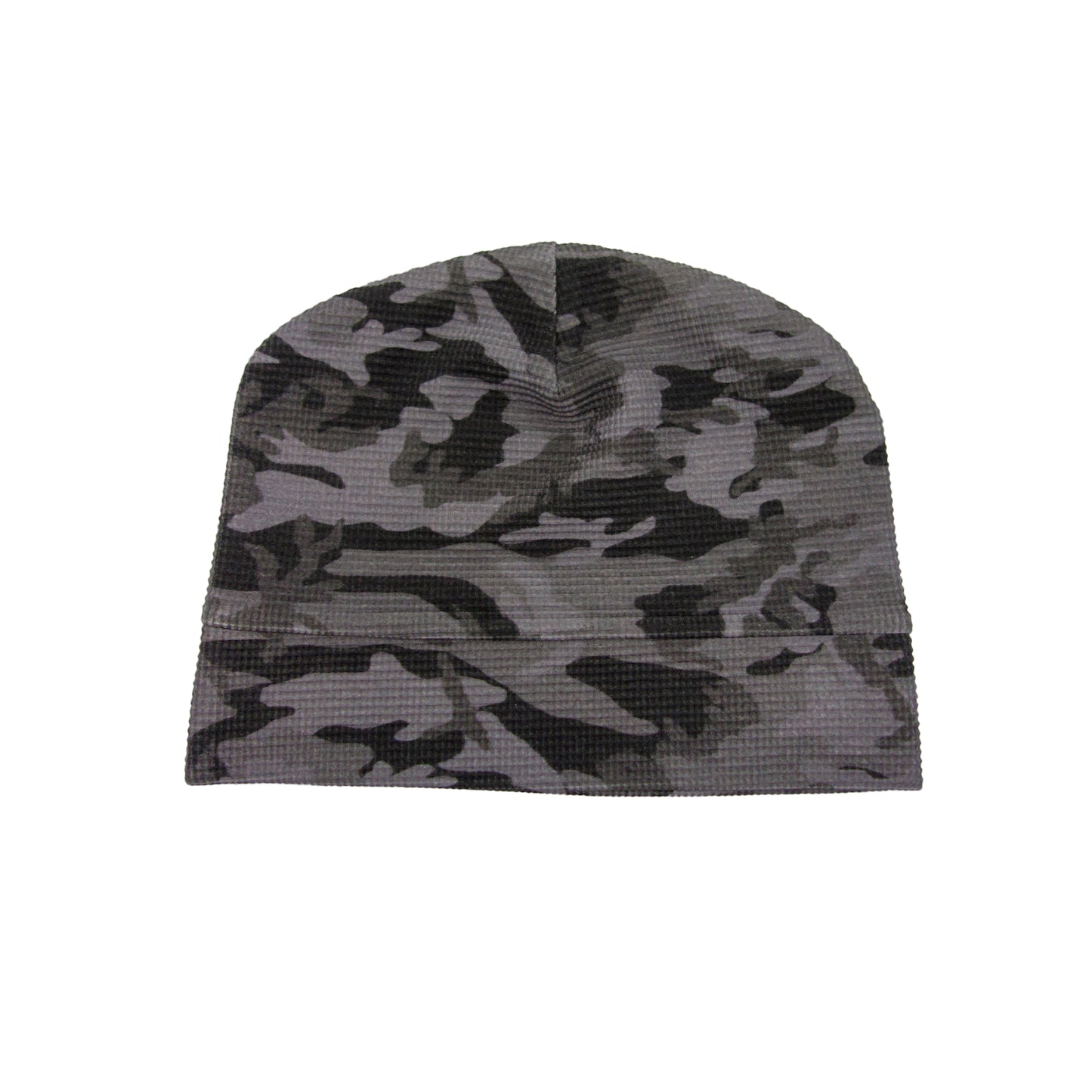 Waffle Beanie – BLACK CAMO