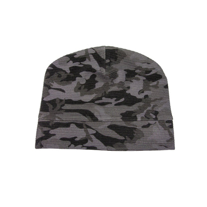 Waffle Beanie – BLACK CAMO